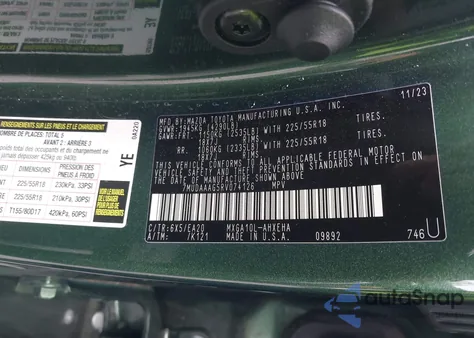 2024 Toyota Corolla Cross Xle z USA, uszkodzony, nr VIN 7MUDAAAG5RV074126